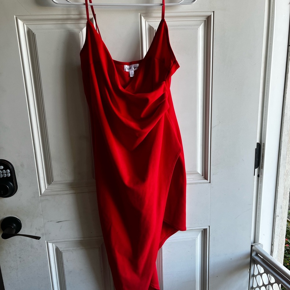 Elegant Red Women's Dress